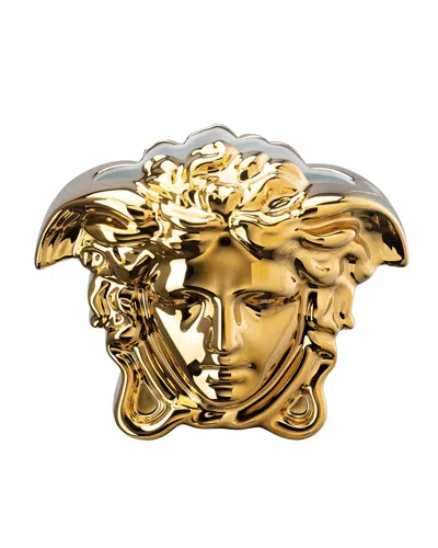 Versace Medusa Grande Vase In Gold