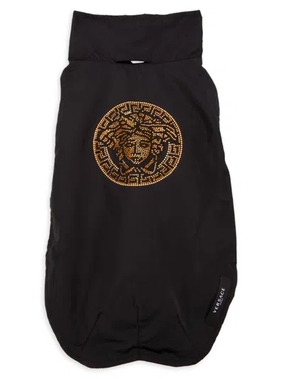 Versace Kids' Medusa Graphic Dog Raincoat In Black