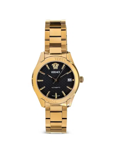 Versace Medusa Greca 42mm Watch In Black