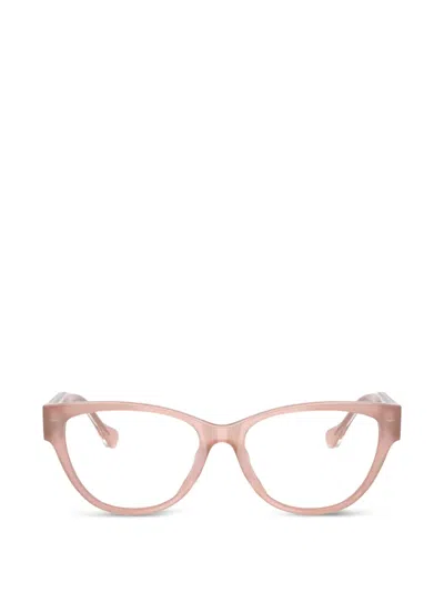 Versace Medusa Greca Cat-eye Glasses In Transparent