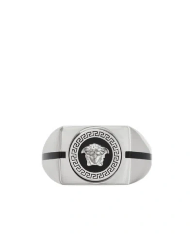 Versace Medusa Greca Ring In Purple
