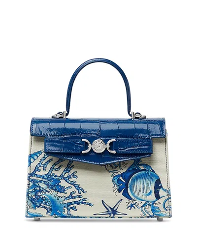 Versace Medusa Handbag In Blue