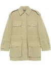 Versace Medusa Head- Buttons Jacket In Green
