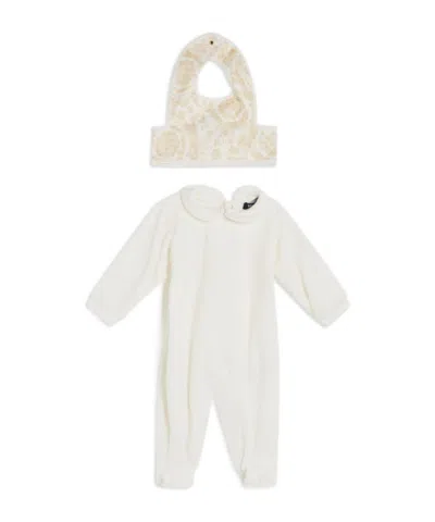 Versace Medusa Head Babygrow Set In Neutrals