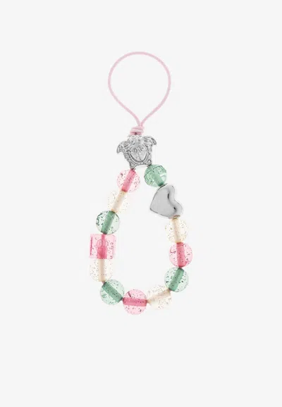 Versace Medusa Head Bag Charm In Multi