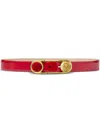 Versace "pin De Sécurité" Belt In Red