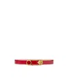 Versace "pin De Sécurité" Belt In Red