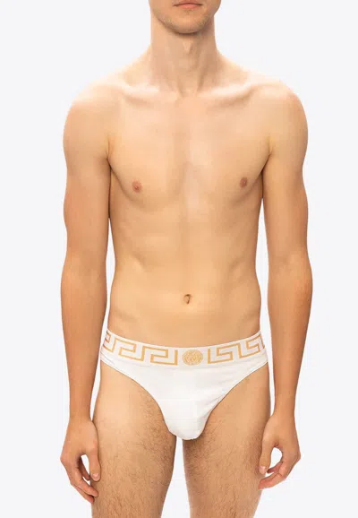 Versace Medusa Head Briefs In White