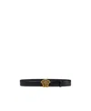 Versace Medusa Head Buckle Belt In Black