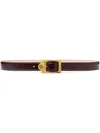Versace Medusa Head-buckle Belt In Rot