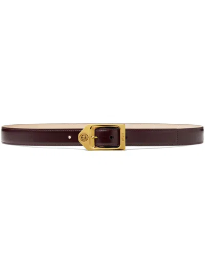 Versace Medusa Head-buckle Belt In Rot