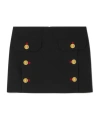 Versace Cowl Turtleneck Cap-sleeve Cady Blouse In Black