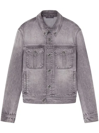 VERSACE MEDUSA HEAD-BUTTONS DENIM JACKET