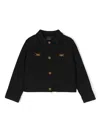 Versace Girls Black Medusa Jacket In Black