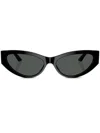 Versace Medusa Head Cat-eye Sunglasses In Black