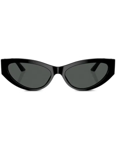 Versace Medusa Head Cat-eye Sunglasses In Black