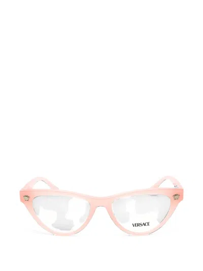 Versace Medusa Head Cat-eye Glasses In Pink