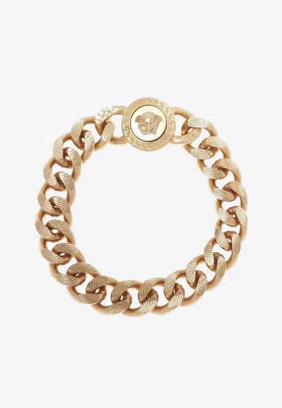 Versace Medusa Head Chain Bracelet In Gold