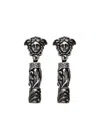 Versace Medusa-head Column Earrings In Metallic