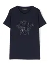 Versace Medusa Head Cotton T-shirt In Blue