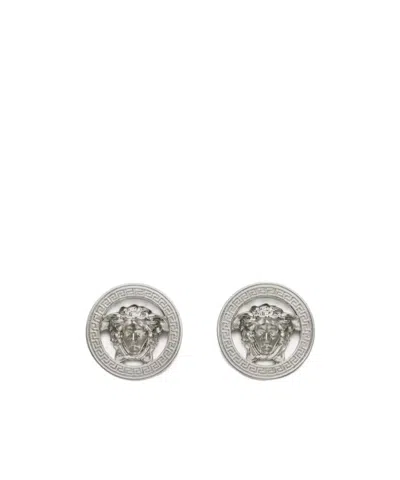 Versace Medusa-head Cufflinks In Metallic