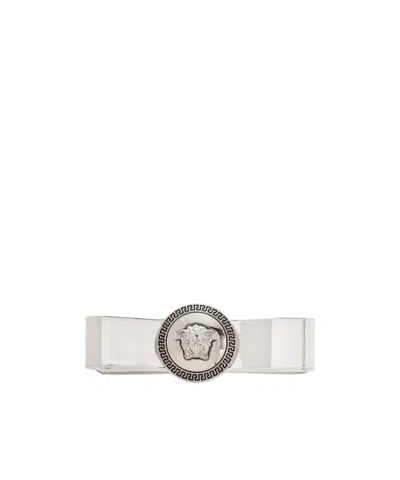 Versace Medusa Head-detailed Hair Clip In White