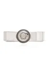 Versace Medusa Head-detailed Metallic Hair Clip In Argento