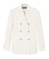 Versace Medusa Head Double-buttoned Blazer In White