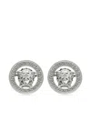 Versace Medusa Head Earrings In 银色