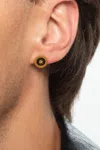Versace Medusa Head Earrings In Gold