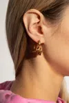Versace Medusa Head Earrings In Gold