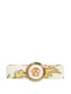 Versace Medusa Head-embossed Hair Clip In Neutral