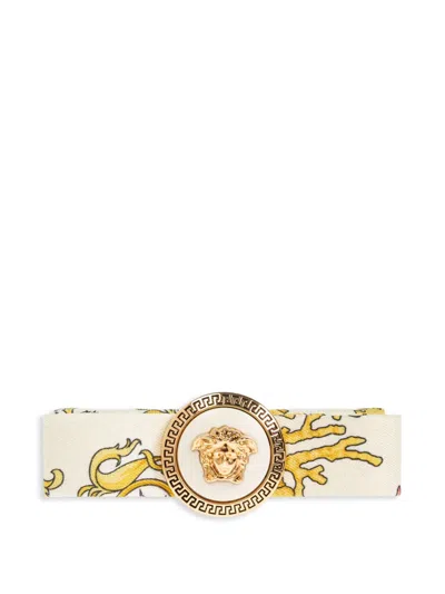 Versace Medusa Head-embossed Hair Clip In Neutral