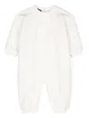 Versace Medusa Head-embroidered Romper In White