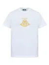 Versace Hall Of Heroes Crest Graphic T-shirt In White