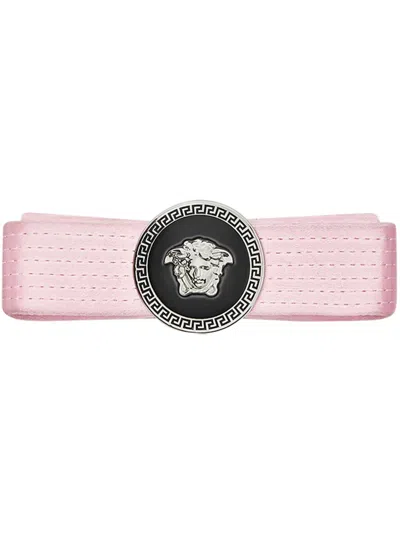 Versace Gianni Ribbon Hair Clip In Light Pink