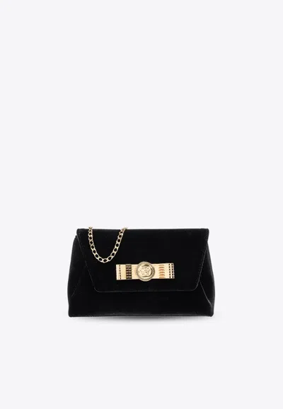 Versace Medusa Head In Gianni Ribbon Clutch Bag