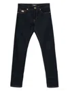 Versace Denim Five Pockets Trousers In Blue