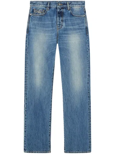 Versace Medusa Head Jeans In Blue