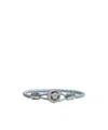 Versace Medusa Head Leather Bracelet In Gray