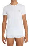Versace Medusa Head Logo 2-pack Undershirts In Optical White