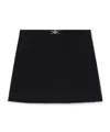 Versace Medusa-head Mini Skirt In Black
