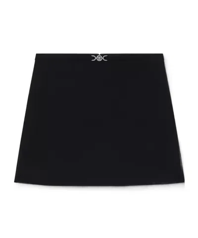 Versace Medusa-head Mini Skirt In Black