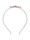 Versace Medusa Head-motif Bow-detail Headband In Pink