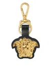 Versace Medusa Head-motif Key Holder In Black
