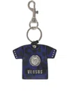 Versace Medusa Head-motif Keyring In Blue