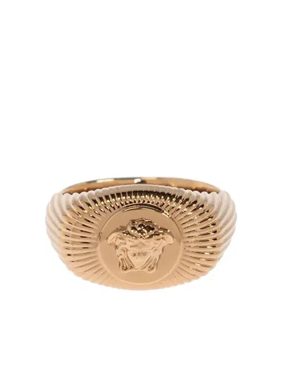 Versace Medusa Head-motif Ring In Gold