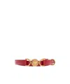 Versace Medusa Head Pattern Belt In Red
