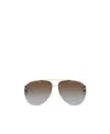 Versace Medusa Head Pilot-frame Sunglasses In Gray