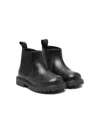 Versace Medusa Head-plaque Chelsea Boots In Black